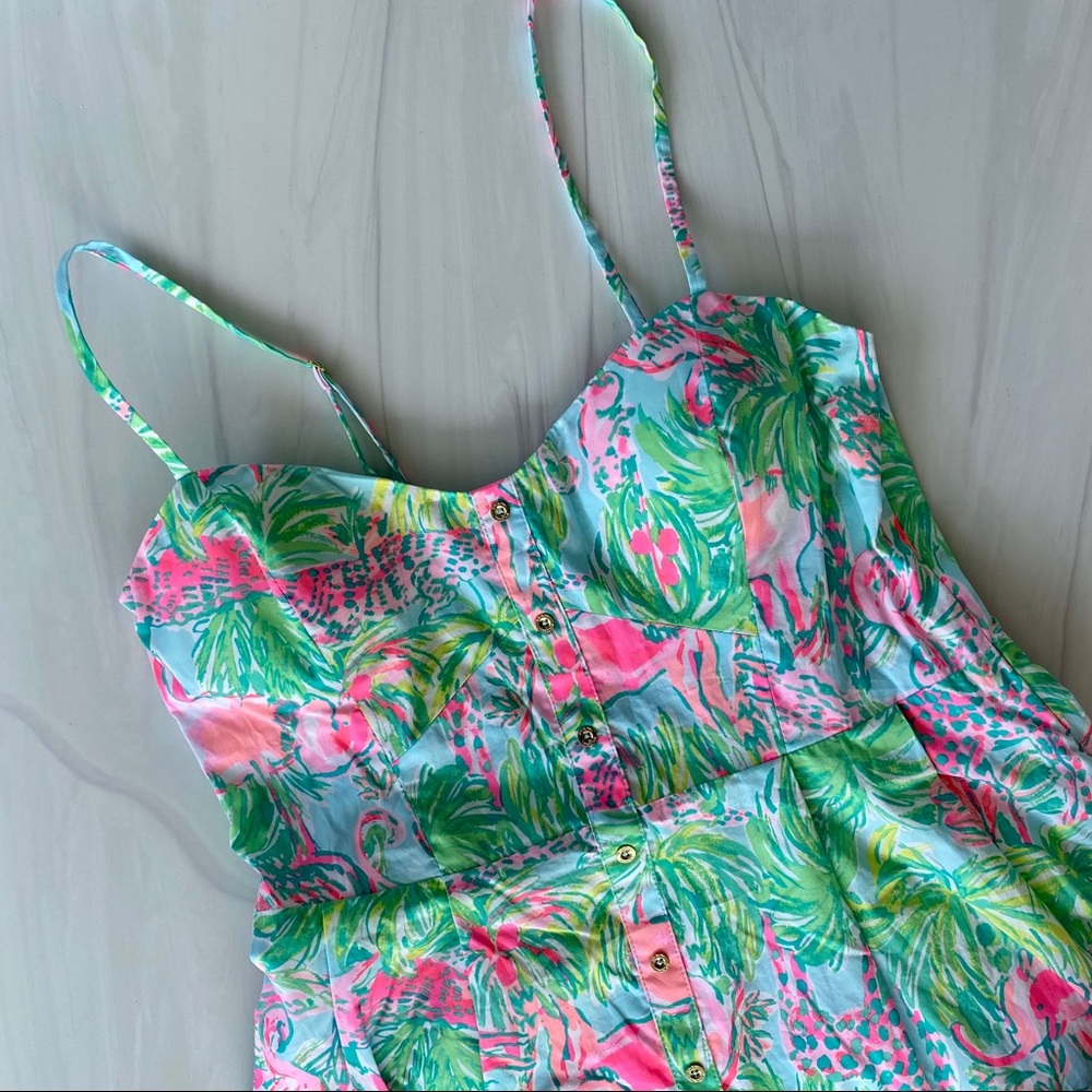EUC Lilly Pulitzer Easton Dress Seasalt on Parade